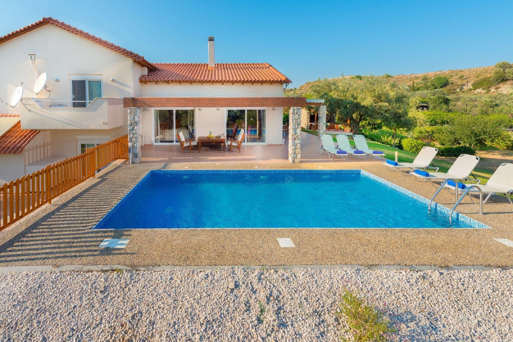 Olive Private Villa Swimming Pool 5 Bdr Kolymbia Rhodes Екстер'єр фото
